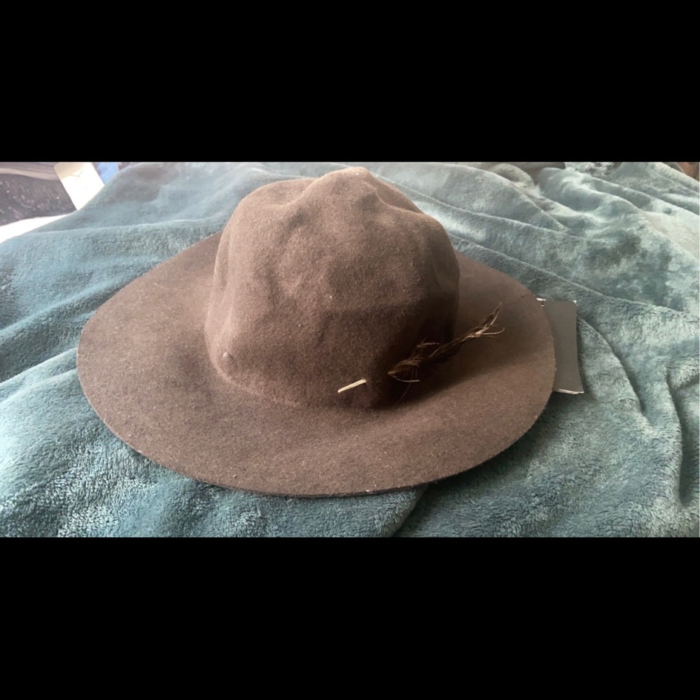 Zara wool crumble structure Fedora hat